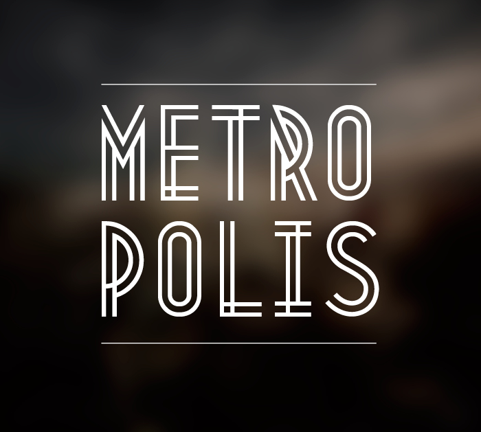 Бесплатный шрифт: Metropolis